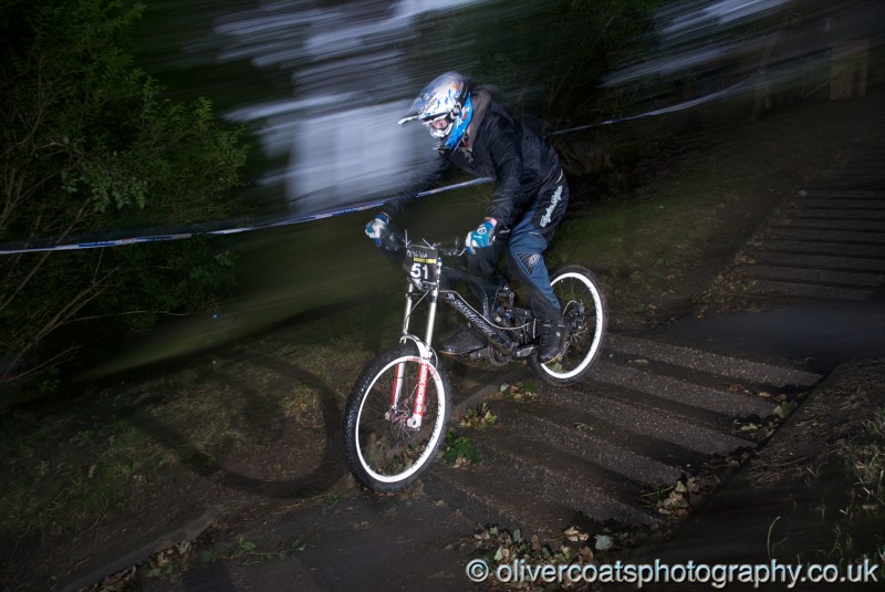 down the steps, very wet.
photo by oliver coats photography.