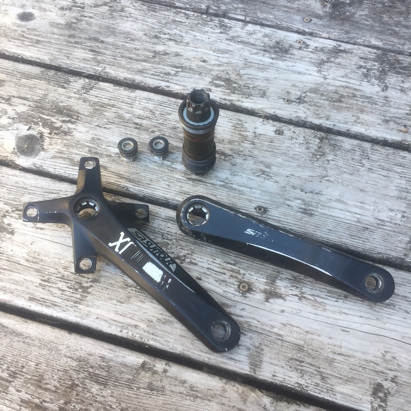 SR Suntour XCM 170mm cranks w/ Octalink bb (967) For Sale