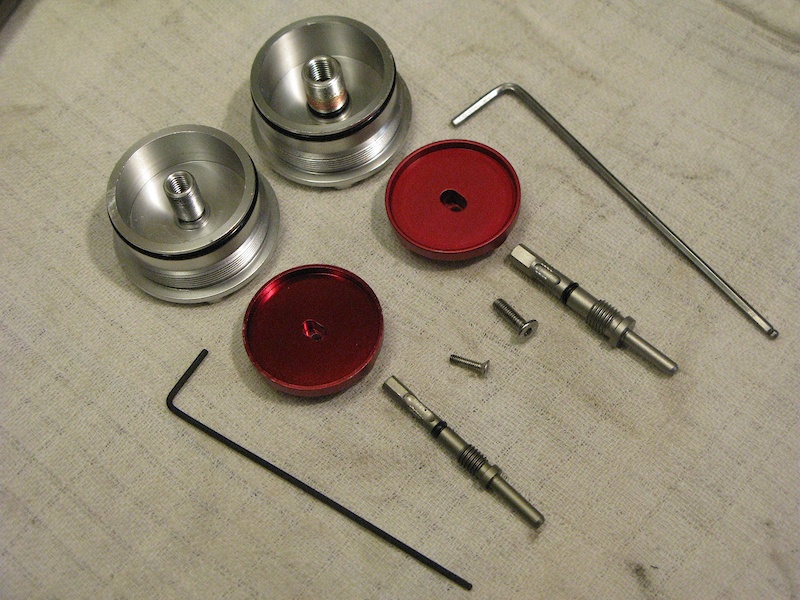 Ebay sourced Fox parts top cap assembly needle adjusters