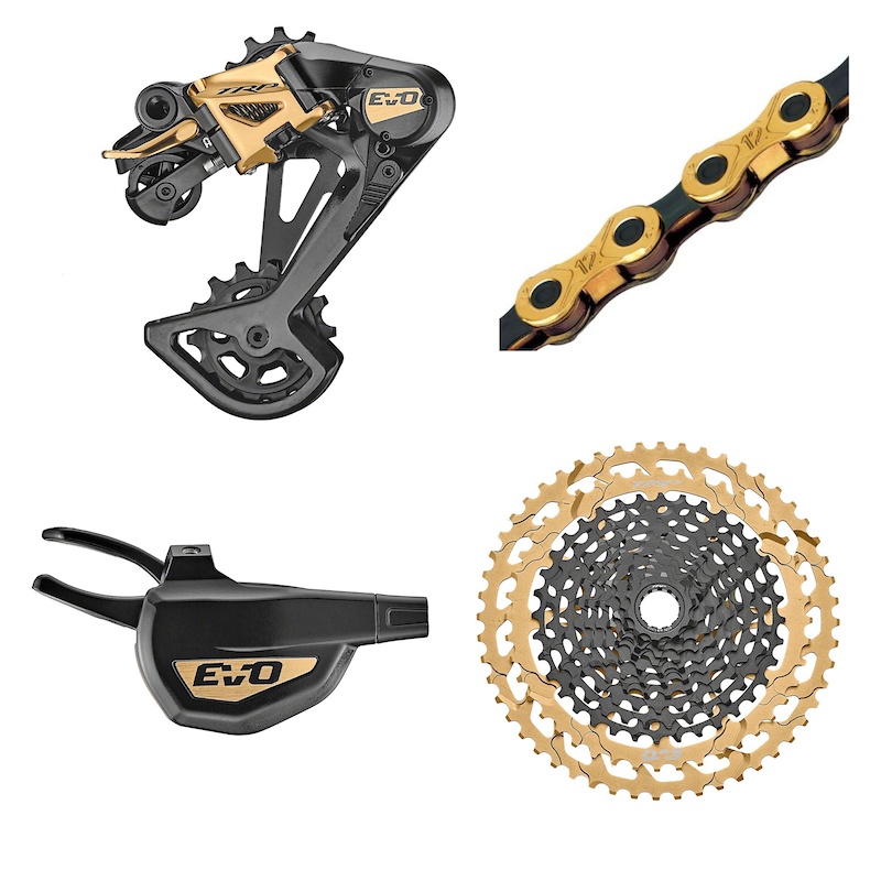 2024 NEW TRP EVO 12 Drivetrain Kit 12Speed, Black/Gold For Sale