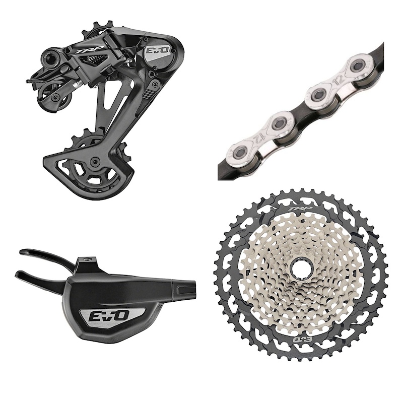 2024 TRP EVO 12 Drivetrain Kit 12Speed, Black/Silver For Sale