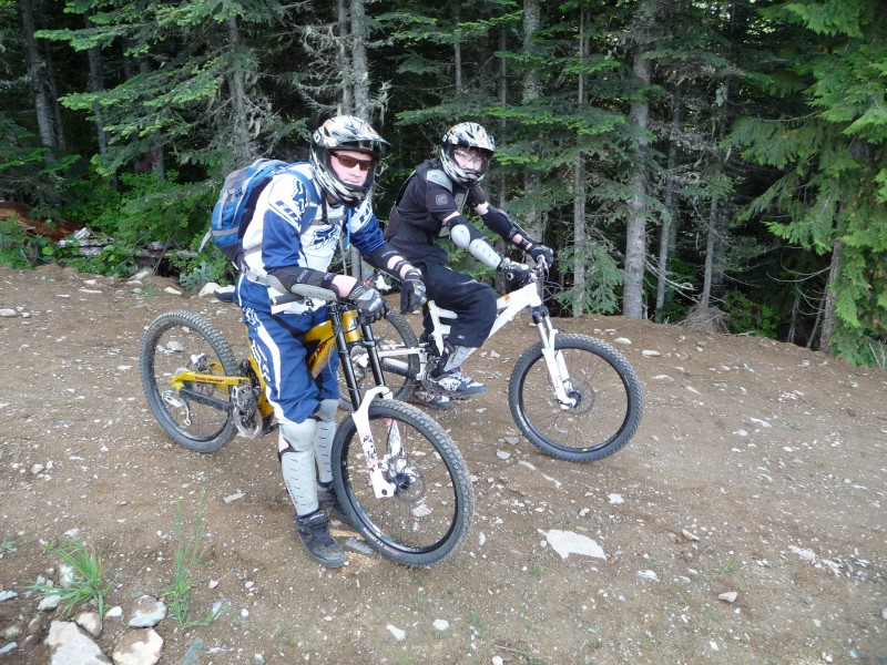 a pic of us in whistler with out rocky mtn bikes