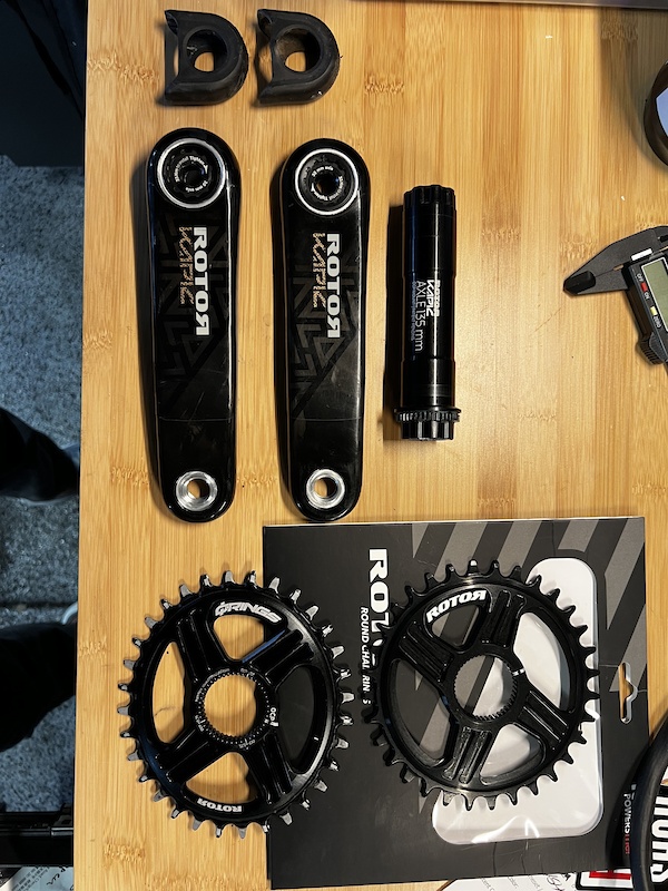 2022 Rotor Kapic Carbon MTB Crankset 165mm For Sale