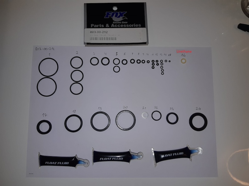 803-00-212 Fox 36 Talas 1 Talas 2 service kit