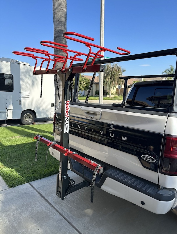 2022 Velocirax 412 hitch bike rack with integrated lock For Sale
