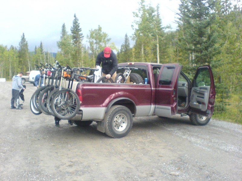 Getting ready to head up the mountain