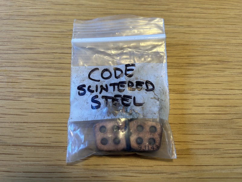 sram code sintered pads