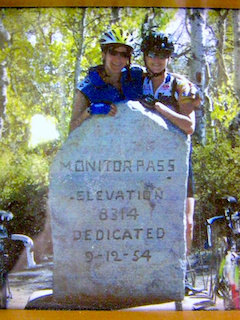 Me and friend, Joyce, Monitor Pass, Eastern Sierra Nevada, CA, Elevation 8314 ft