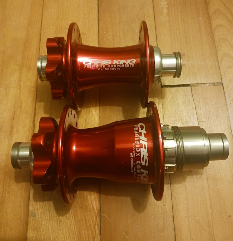 Chris King ISO boost hubset Red For Sale