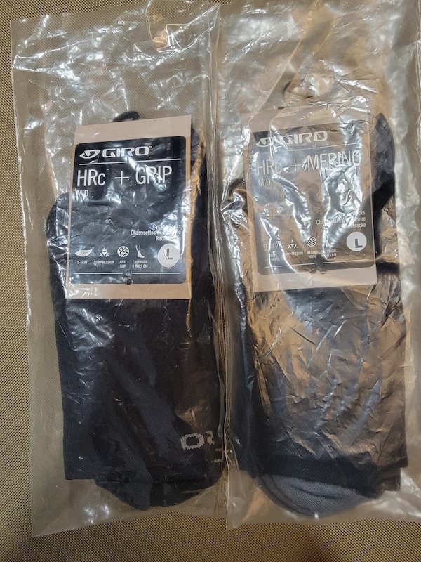 2023 Giro HRc + Grip and Merino size Large Socks For Sale