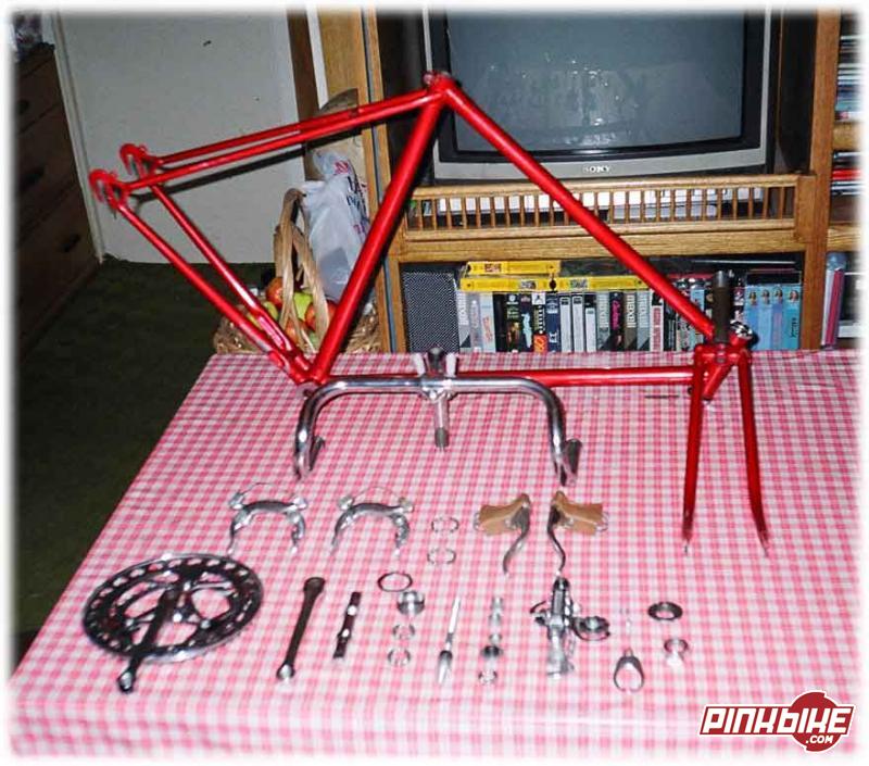 Bunch of parts, frame, and fork.