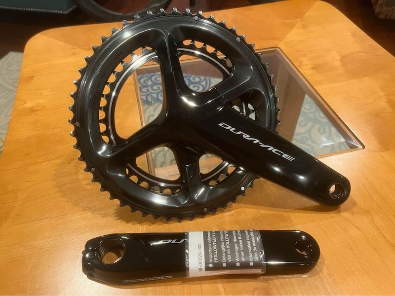 2022 Shimano Dura Ace 9100 Crankset 53/39 177.5mm For Sale