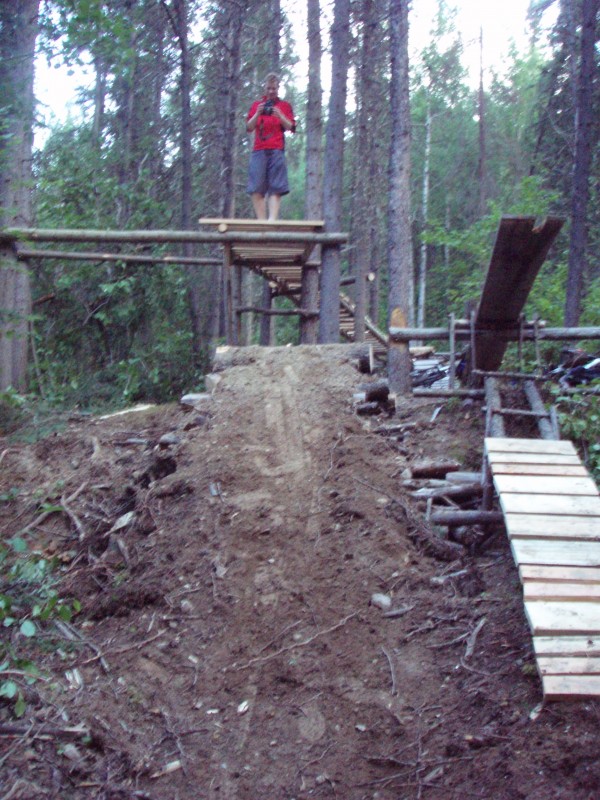 The First ramp complete next to the teetertotter