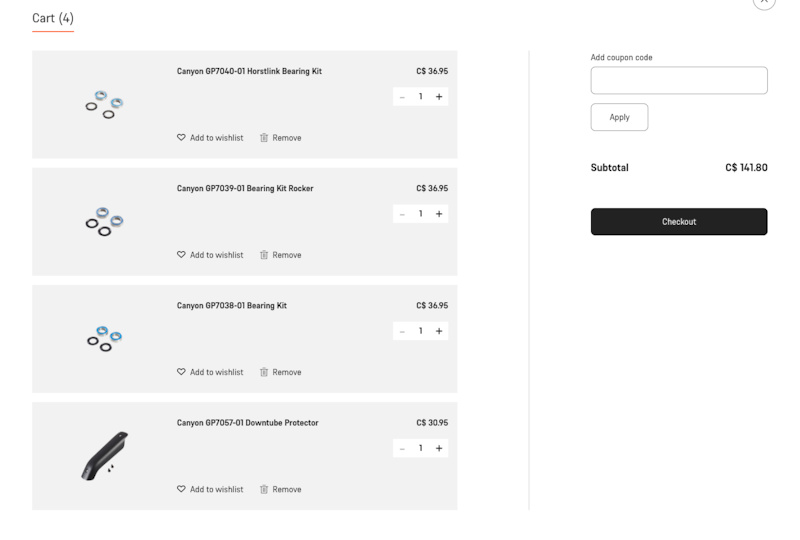 canyon spectral bearings