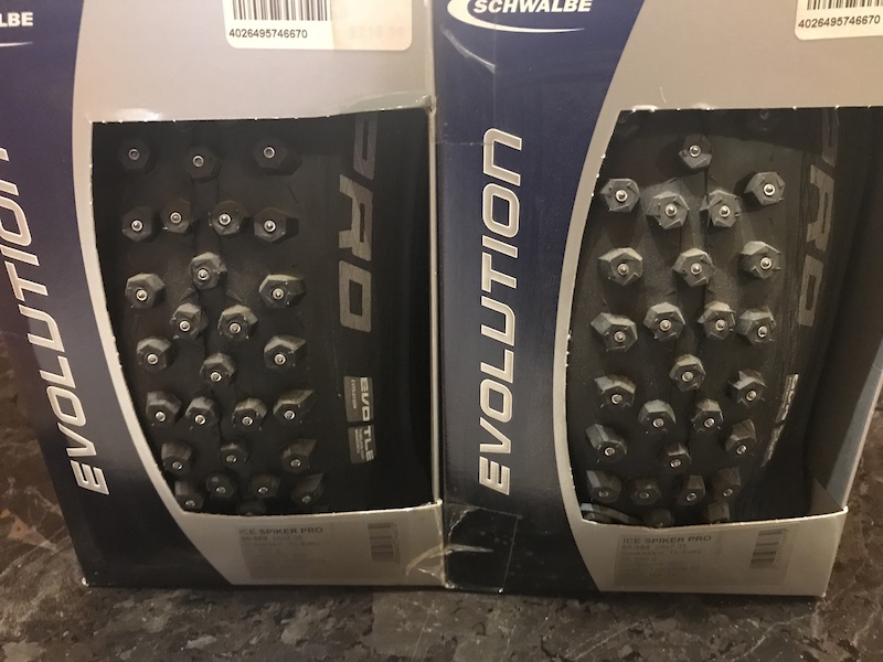 Brand New Pair of 26" Schwalbe Ice Spiker Pro Tires For Sale
