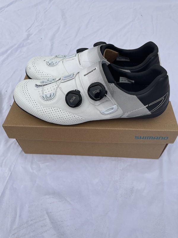 2023 Shimano RC7 RC 702 Shoes Size 44 White - Barely Worn For Sale