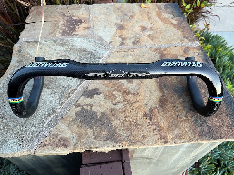 2015 Specialized carbon FACT shallow aero drop handlebars For Sale