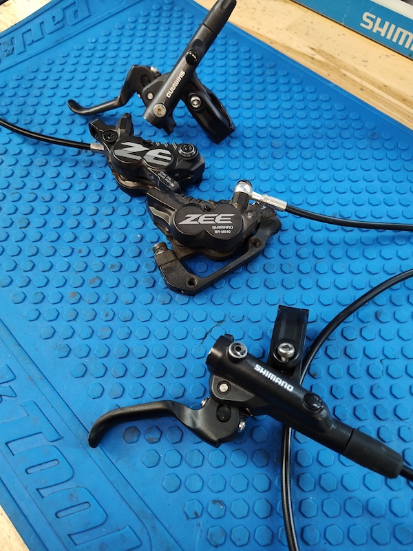 2021 Shimano 4 Piston Zee Calipers an Deore Levers For Sale