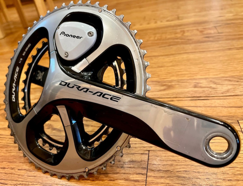 Pioneer dualsided DuraAce power meter crankset For Sale