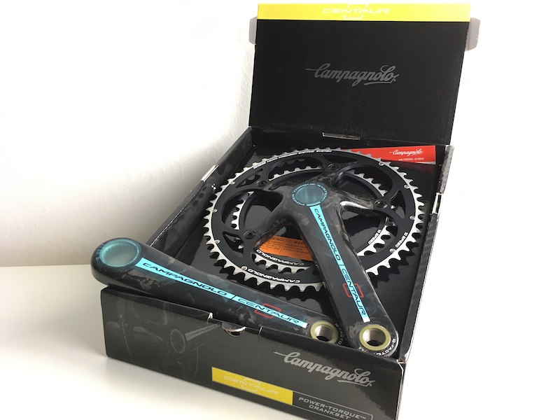 美品CAMPAGNOLO CENTAUR FC&POWER-TORQUE BB Campagnolo Campagnolo Centaur Crankset 175 50-34 Aluminum