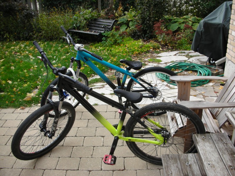 Mine and Damien's bikes