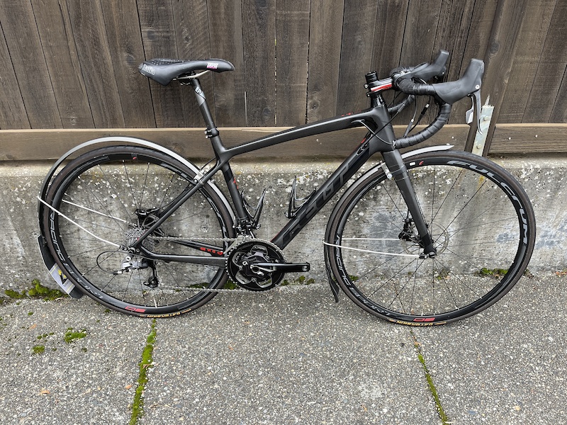 Felt Z4 Disc Carbon Road Bike, Quarq, PDW Full Fenders For Sale