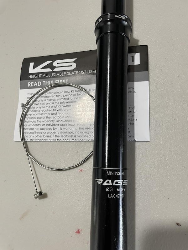 Ks 2024 rage seatpost