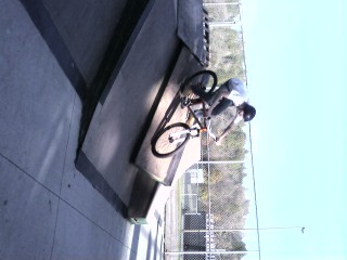 ok taken with my cell so very pixely lol but im wall riding
