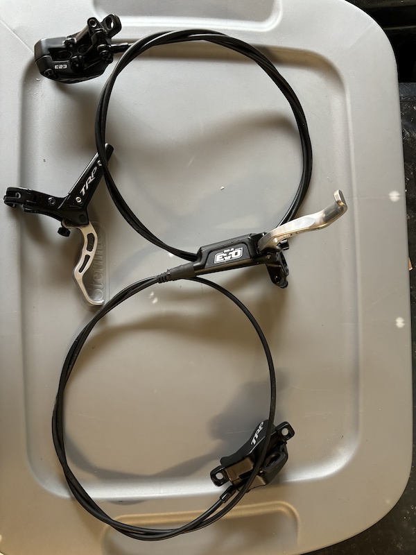 2023 TRP DHR EVO F/R brake set FreedomCoast lever blades For Sale