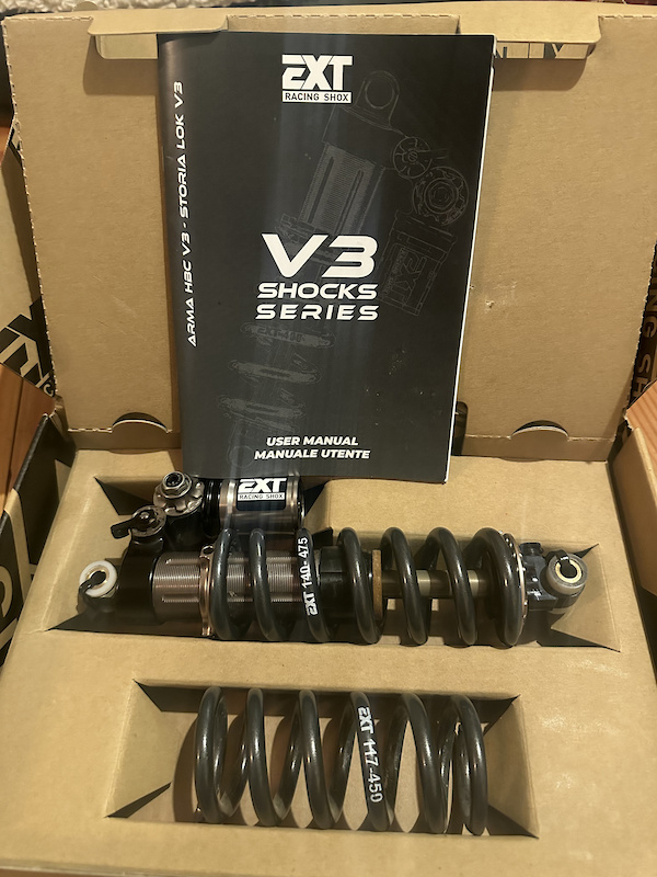 Ext Rear Shock Serial 2021 EXT Storia V3 LOK shock and spare spring For Sale