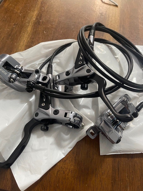 2023 TRP DHR Evo Brake Set Silver For Sale