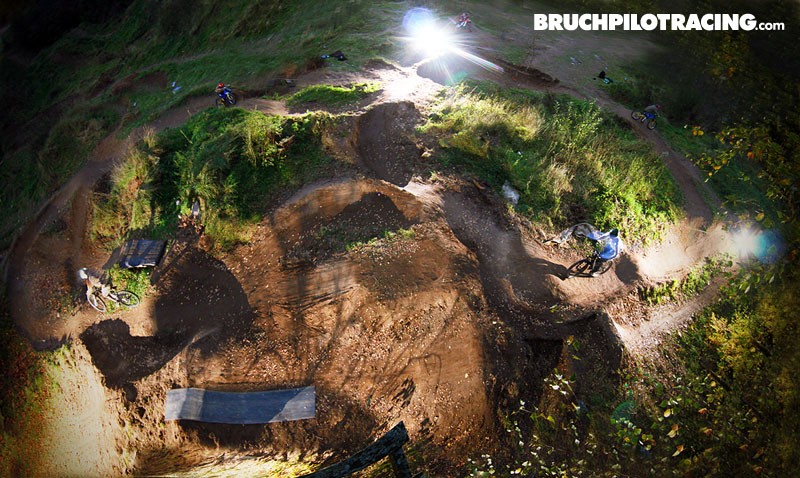 Pumptrack in our backyard. We build some new lines but still it's not finished... It will NEVER be finished. :-)