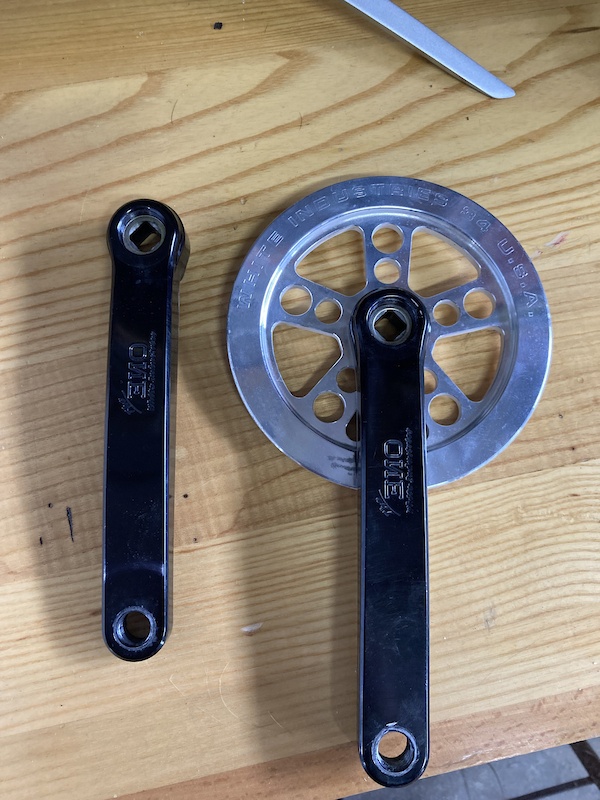 中古 WHITE INDUSTRIES ENO 170mm 44T COOK White Industries ENO Square Taper Mountain Cranks - AVT.Bike