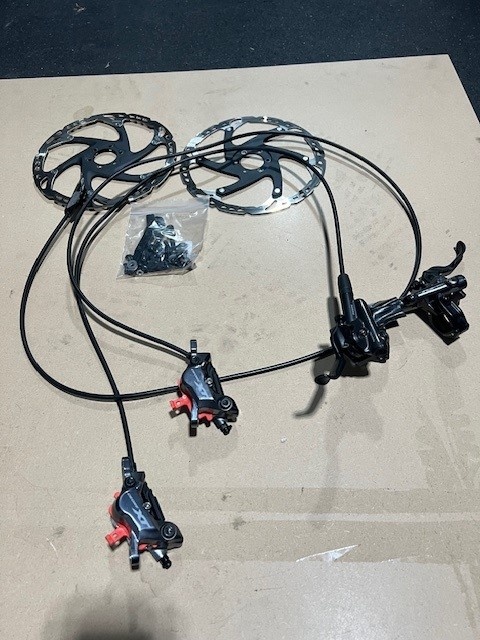 2023 Shimano Deore XT 8120 Brakes, Levers, 203 mm Rotors For Sale