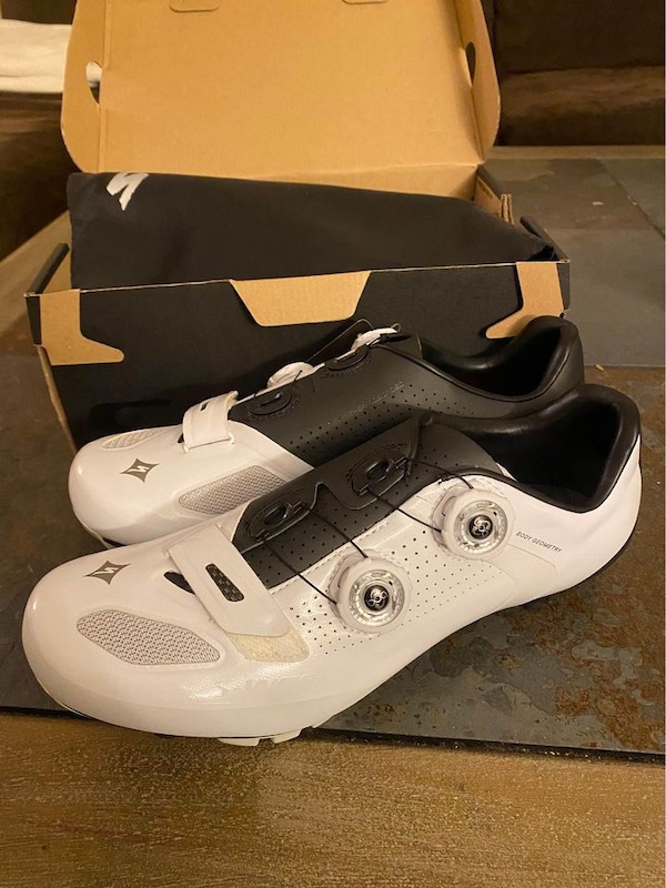 2018 SPECIALIZED SWorks XC MTB Carbon Shoes White 41.5 8.5 For Sale
