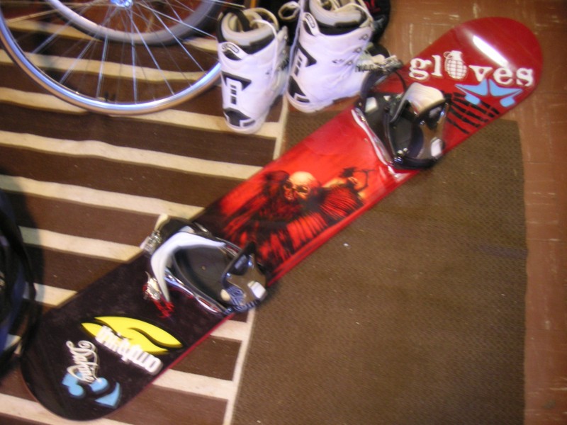 2006 Atomic Terminal Snowboard and Ride Spi Bindings BUY OR TRADE For Sale