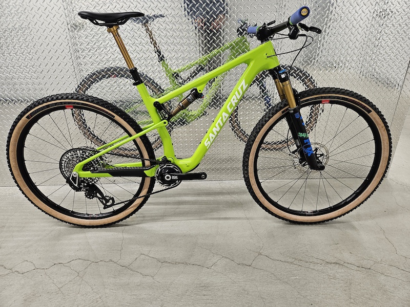 Cadre VTT Santa Cruz Blur TR 29 Carbone CC - Argent/vert, Taille ? - Neuf