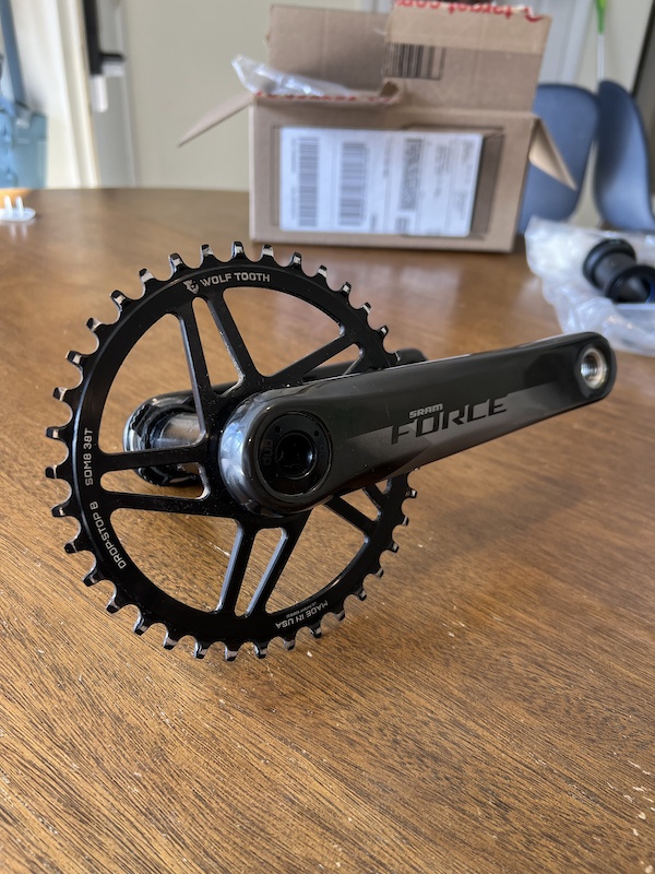 2022 Sram Force Cranks w/ Wolftooth chainring For Sale