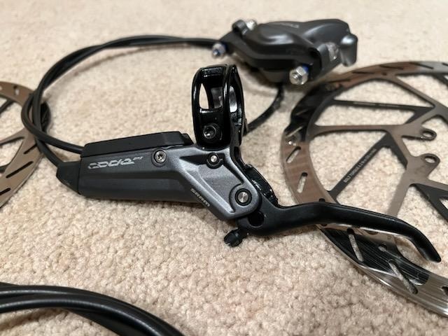 2024 Sram Code Bronze 4 Piston Brakes w/Rotors For Sale