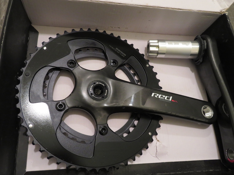 2017 SRAM Red 11 Speed Carbon Road Crankset 165 52/36 BB30 For Sale