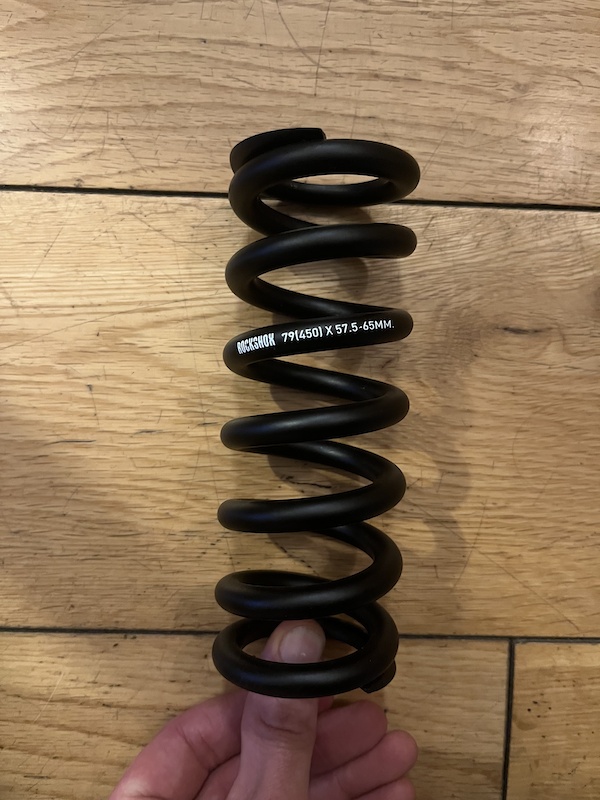 RockShox Metric Spring - Electric Red, Length 134MM, Spring Travel (47.5-55MM), 350 LB