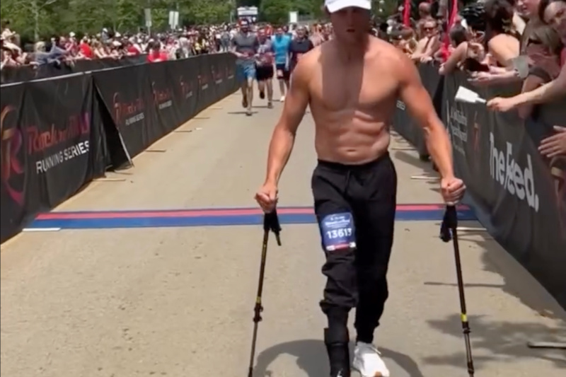 Paul Bas Walks Half Marathon 8 Years After Being Paralyzed at Red Bull Rampage - Vimarsana News