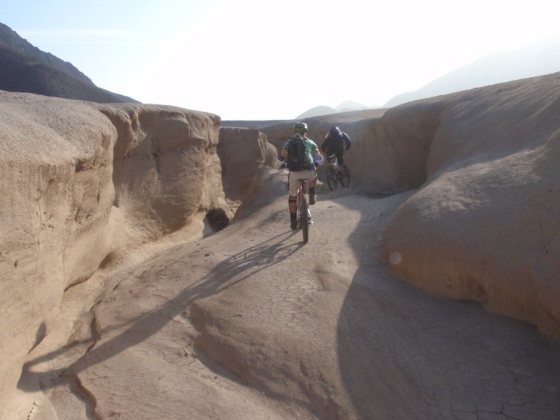 The last part of this trail is over a dried river.  Ride with the best, ride with www.inkasadventures.com
