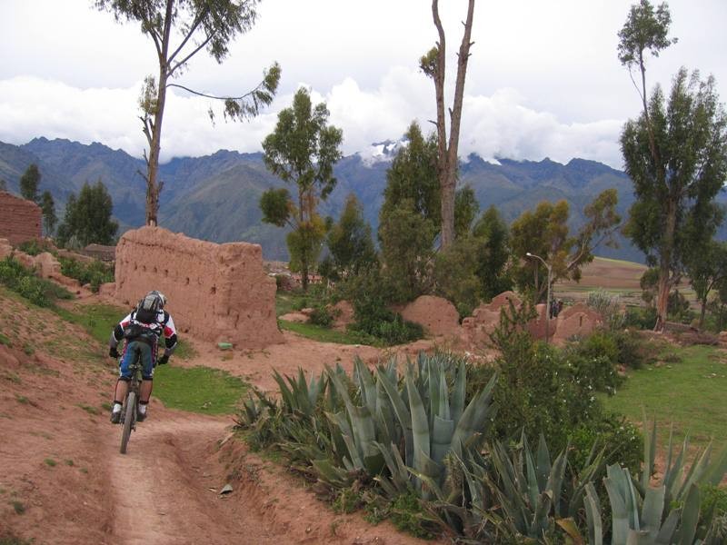 Riding the Maras-Estampida trail.  This January 11, 2008 is the 3rd. edition of this race.  Come ride with us. www.inkasadventures.com