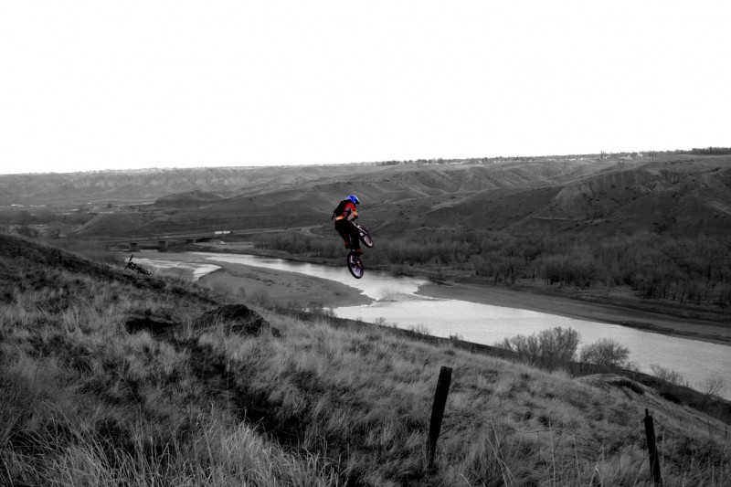Hucking into the coulees!!