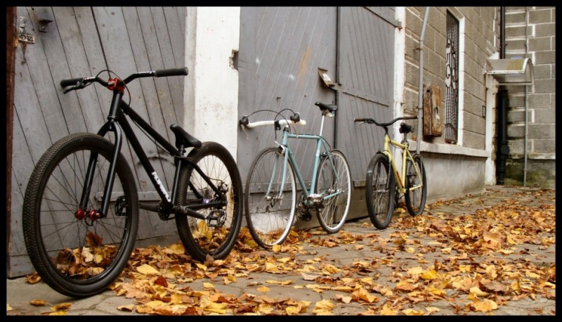 My three bikes, love them! black: street, blue: street-road, green: school bike...

other photo in gallery