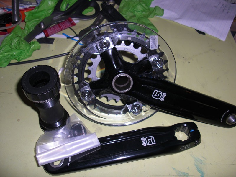 I got this crankset and didn't have a chance to use it before I needed the cash (I need $$ for bills and tuition) It's unused and in perfect shape. It comes with all the needed parts (Mega EXO QUAD bottom bracket, cap, and pressure fitting). It was 160 new when I bought it.