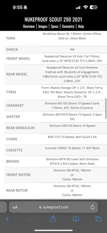 2021 Nukeproof Scout 290 For Sale