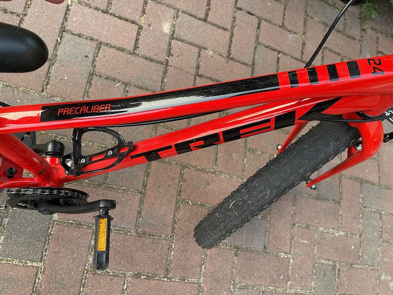 2022 TREK Precaliber 24 8-speed kids' mountain bike, red For Sale