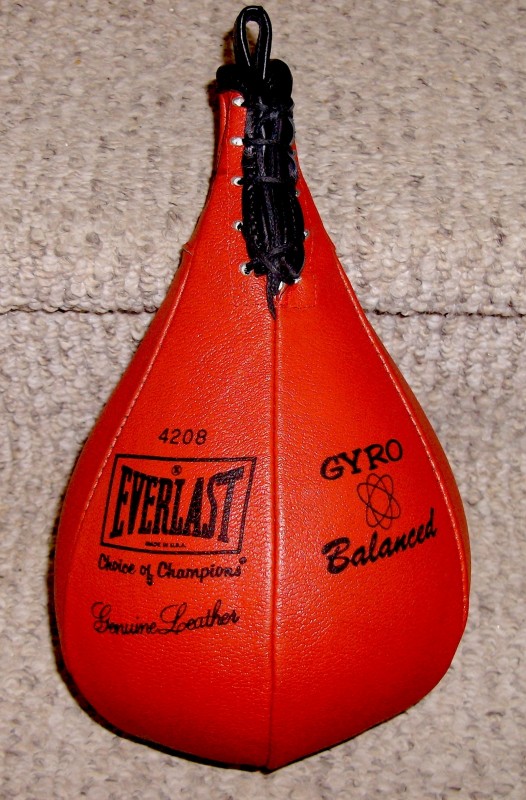 Brand New Everlast Genuine Leather GyroBalanced Speed Bag w For Sale